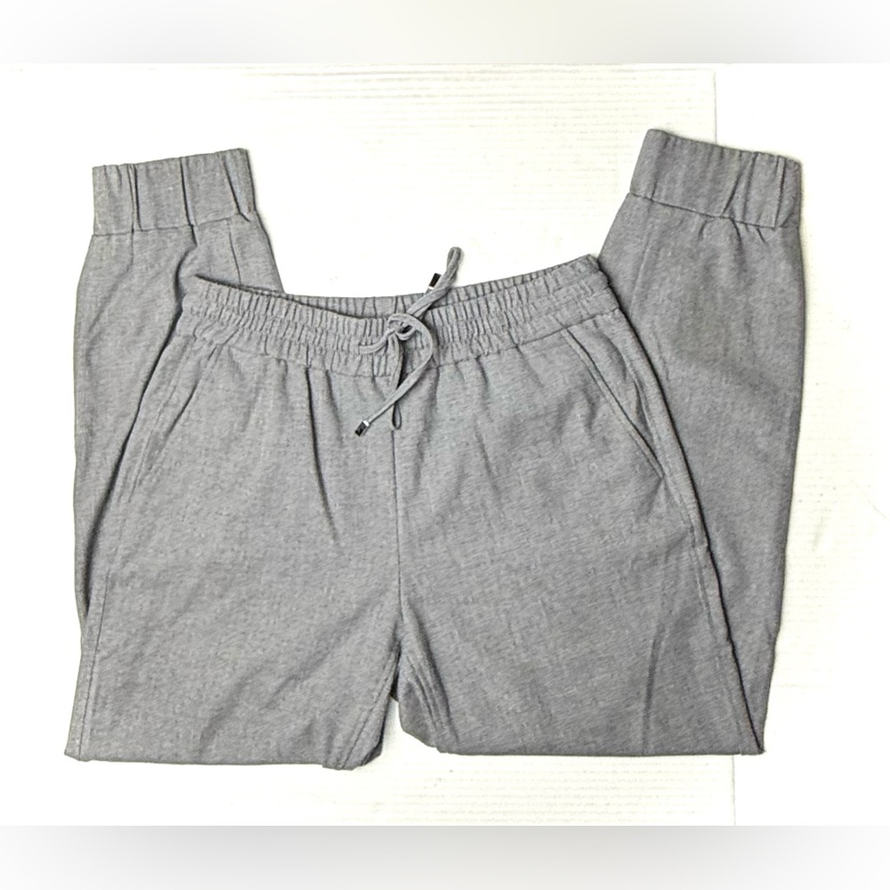 Zara Women Pants Small Gray Drawstring Casual Fit Ankle Cuff‎ Joggers Sweatpants